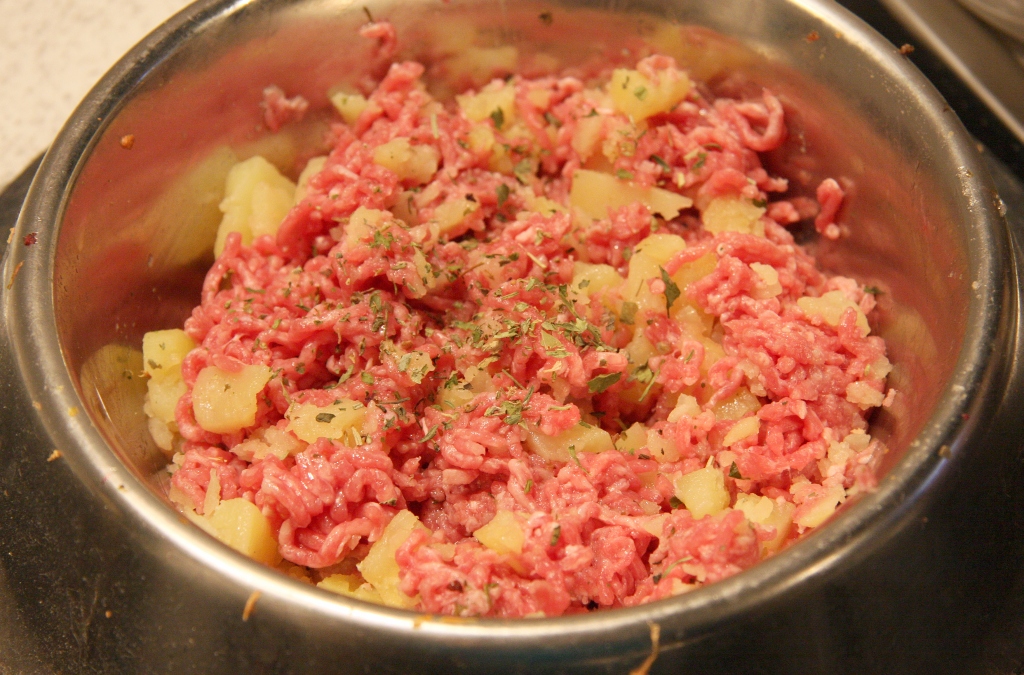 Rinderhack mit Kartoffeln